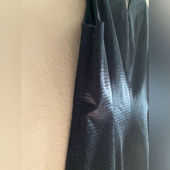 Theyskens Theory Midnight Green Cotton Elastane Blend Sheath Dress 4 Cocktail - Picture 7 of 11